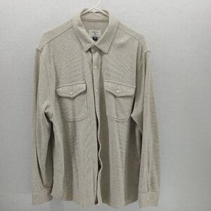 American Eagle Outfitters Beige Casual Button Down Shirt